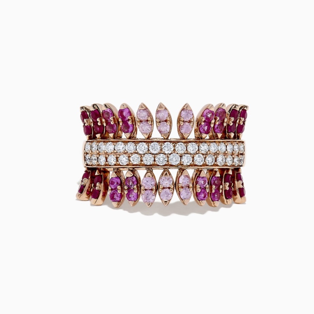 Pink Effy Crown Ring